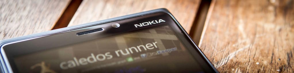 Smartphone running a custom mobile application